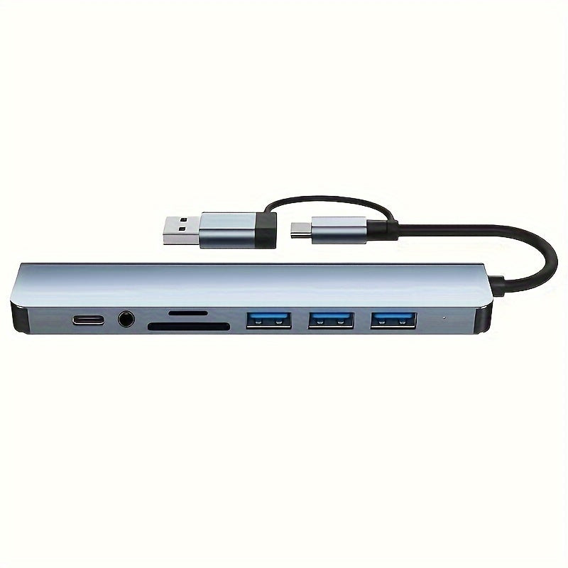 8-Port USB Hub with Dual Connectivity