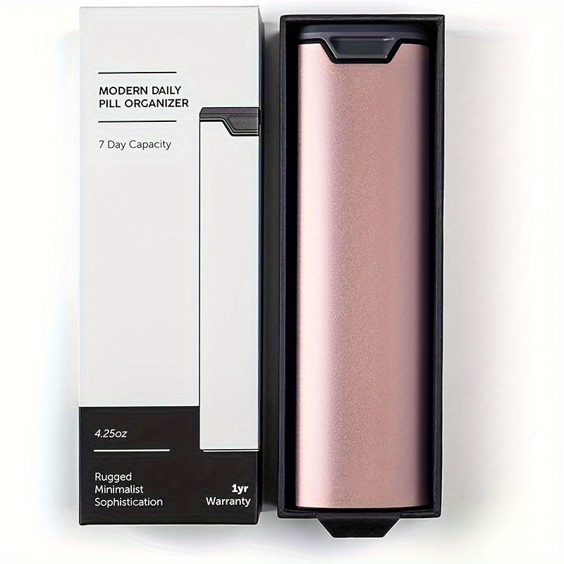 Aluminum Travel-Friendly Pill Organizer