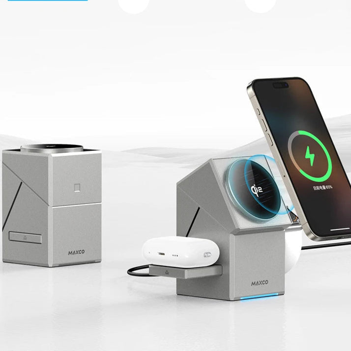 MagCube 3-in-1 Magnetic Wireless Charger