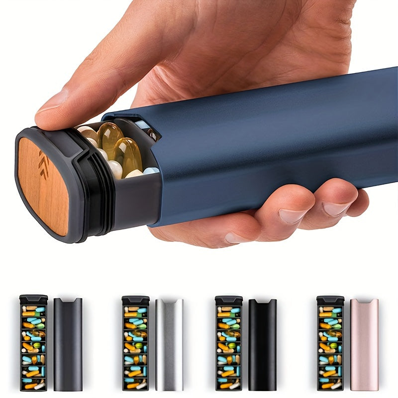 Aluminum Travel-Friendly Pill Organizer