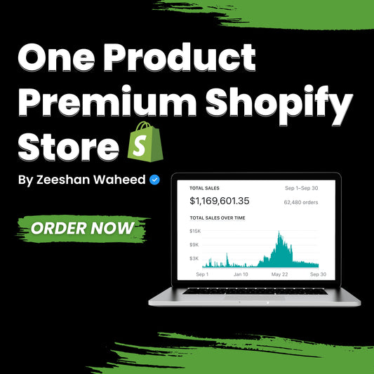 One Product Premium Shopify Store - Ultimate Pro Automation (Branded) - izeeshanwaheed